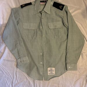 Ag Adriano Goldschmied Olive Long Sleeve Shirt